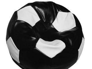 Fotoliu-sac Minge Fotbal Bean-bag "FootBall BIG" Black&White Relaxtime