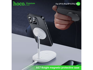 Husă de protecție magnetică Hoco Knight pentru iPhone 16 Pro(AS7) foto 5