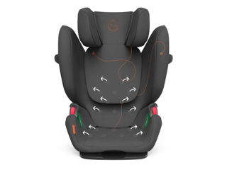 Автокресло CYBEX Pallas G i-Size 522002189, Unisex, Isofix, 9-36 kg, gri foto 6