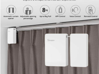 Умный мотор для штор sonoff zigbee smart curtain motor -75e foto 2