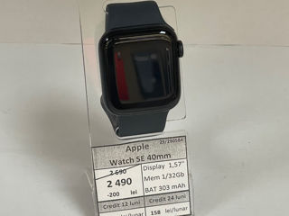 Apple Watch SE 40 mm, 2490 lei.