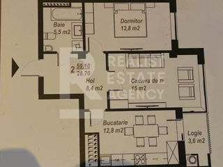 Apartament cu 2 camere, 59 m², Centru, Ialoveni foto 7