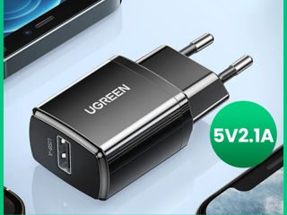 Сетевое Зарядное Устройство Ugreen 5v 2,1a, кабели для зарядки foto 2