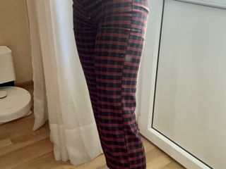 Pull and Bear Pantaloni in carouri XS foto 2