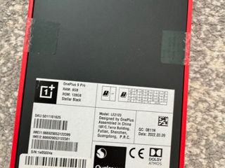 Oneplus 9 Pro 5G  8 ram 128gb  Culoarea Stellar Black  Sigilat Original  Versiunea Europeană foto 3