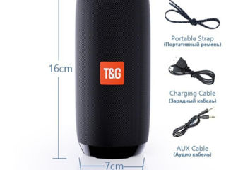 Boxă Portabilă Bluetooth T&G - IPX5 Waterproof foto 10