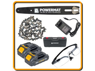 Цепная пила аккумуляторная Powermat PM-MPA-2AHM фото 9