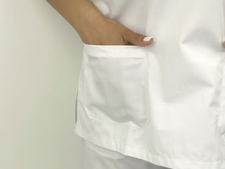 Bluza medicală panacea - alb / panacea медицинская рубашка - белый foto 5
