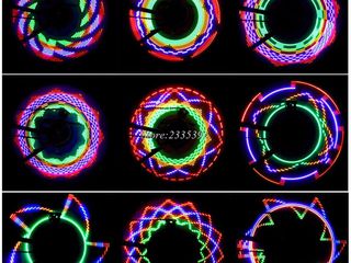 32 LED 32 режим ночного Водонепроницаемый колеса Сигнальные лампы Светоотражающие Обода Радуга шин foto 3