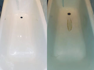 Vopsirea cazilor de baie fontă(ciugun),metal,acril ekopel 2k !!! durata  20 ani. реставрация ванн foto 4