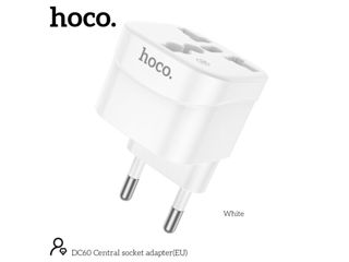 Adaptor priză centrală HOCO DC60 (UE) foto 2