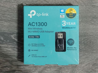 Wi-Fi 5 USB Adaptor TP-Link Archer T3U AC1300  Nou / New