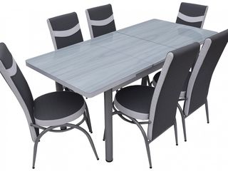 Set masă cu 6 scaune mg-plus kelebek 3080 (6 scaune) la reducere foto 2