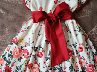 Rochie frumoasă, elegantă, Vestiti, 134 cm, culoare - bordo