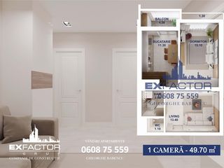 Apartament cu 1 cameră, 49 m², Aeroport, Chișinău foto 7