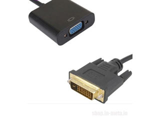 DVI to VGA Adapter, Cable 24+1 25 Pin DVI Male to 15 Pin VGA Female Video Converter foto 4