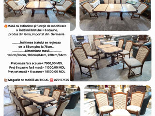 Mese, scaune  importate din Germania, стол и стулья  из  Германии foto 9