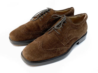 Geox Suede Wingtip Derby. Размер 40. В идеальном состоянии. Оригинал. foto 3