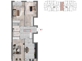 Apartament cu 3 camere, 83 m², Centru, Comrat foto 3