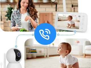 Monitor pentru copii cu termometru si audio Baby Camera foto 4