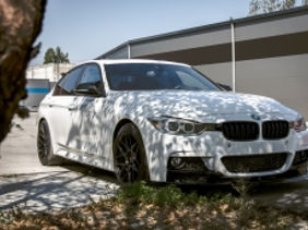 Prelungire Bara Fata compatibil cu BMW Seria 3 F30 F31 (2011-up) M Design Negru Lucios, губа foto 6