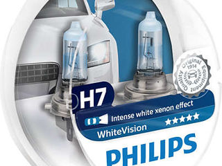 Lampi auto xenon,halogen philips whitevision (+60%) - h1,h3,h4,h7,h8,h11,hb3,hb4,d1s,d2s,d2r,d3s foto 3