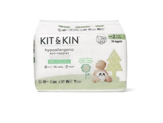 Scutece eco Kit&Kin marimea 2(4-8kg), 38 buc.