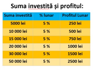 Investiție cu venit pasiv de 5 % lunar și respectiv 60 % anual ! foto 2
