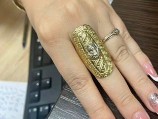 Inel din aur Versace, 585, 14K, женское золотое кольцо