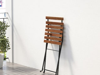IKEA!!! In Stoc,Set pentru terasă,balcon, grădină..Masă +2 scaune pliante, lemn natural+ fier forjat foto 3