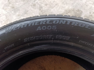 215 60 17 Bridgestone iarnă 80% foto 6