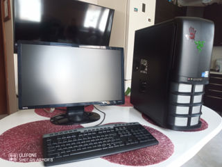 Gaming PC i5, display 24", windows licentiat