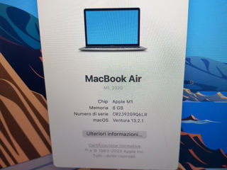 Продам MacBook Air M1 2020 ( 8 ГБ ) фото 2