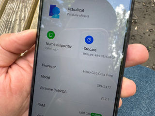 Vând telefon mobil OPPO A17 4 RAM 64GB memorie (CPH2477) фото 3