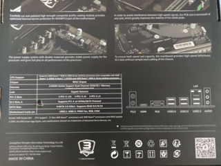 AMD B550M Gaming Motherboard USB3.1 M.2 Nvme Sata3 ( Ryzen 5 5600G, 5600, 5600X, 5700X) foto 3