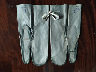 Рукавицы ОЗК (защитные рукавицы, рукавицы сварщика, перчатки трёхпалые foto 2