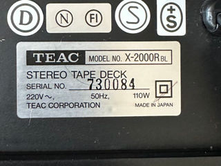 Teac X-2000R  ШЕДЕВР в отличном состоянии !!! foto 4