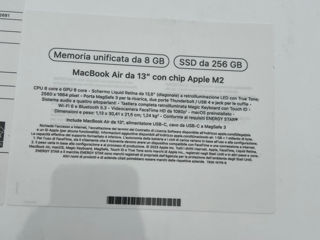 MacBook Air M2 8/256gb sigilat foto 2