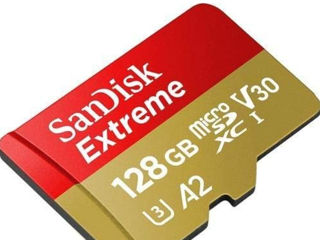 Карта памяти SanDisk Extreme 128 ГБ,microsd,новая