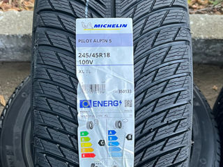 2 шины/ 2 anvelope 245/45 R18 Michelin Pilot Alpin 5/ Доставка, livrare toata Moldova 2024 foto 1