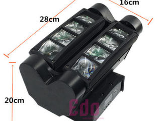 De vinzare urgenta 80w dmx spider muving head cabluri dmx 1m foto 3