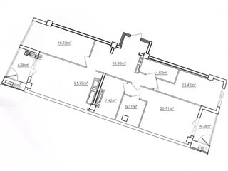 Apartament cu 3 camere, 120 m², Râșcani, Chișinău foto 10