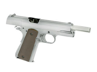 1911 pistol replica with Gas Blowback (GBB) - Silver [Golden Eagle] foto 9