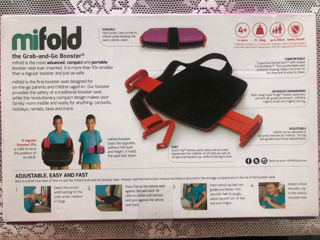 MiFold The grab and Go Booster , Scaun auto portabil compact !!! foto 3