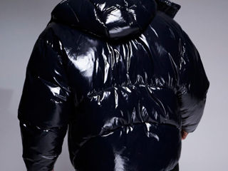 Scurta Asos Design high shine puffer jacket foto 2