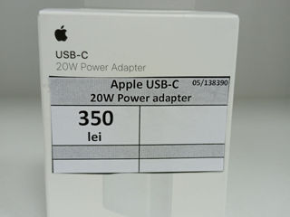 Apple Usb -C 20W Power adapter - 350 Lei