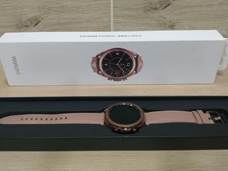 Внимание - топовая версия lte samsung galaxy watch 3 41mm bronze -новые ! в подарок защитное стекло foto 9