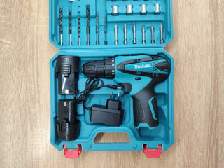 Новый шуруповёрт Makita 12v 2ah + насадки в комплекте foto 3