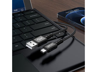 ACEFAST C1-04 Cablu de date de încărcare din aliaj de aluminiu USB-A la USB-C foto 5