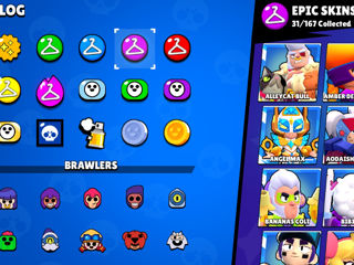 Cînd de brawl stars cu multe skinuri foto 5